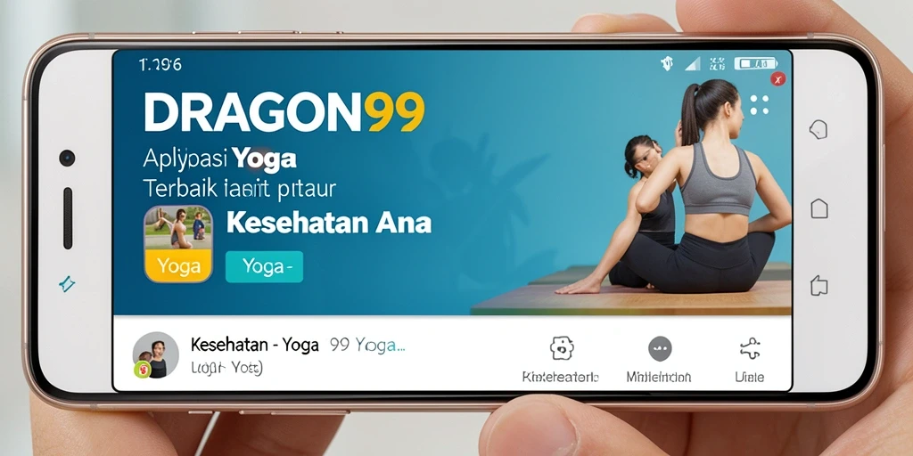 Antarmuka pengguna aplikasi Yoga DRAGON99 yang menarik dan fungsional.