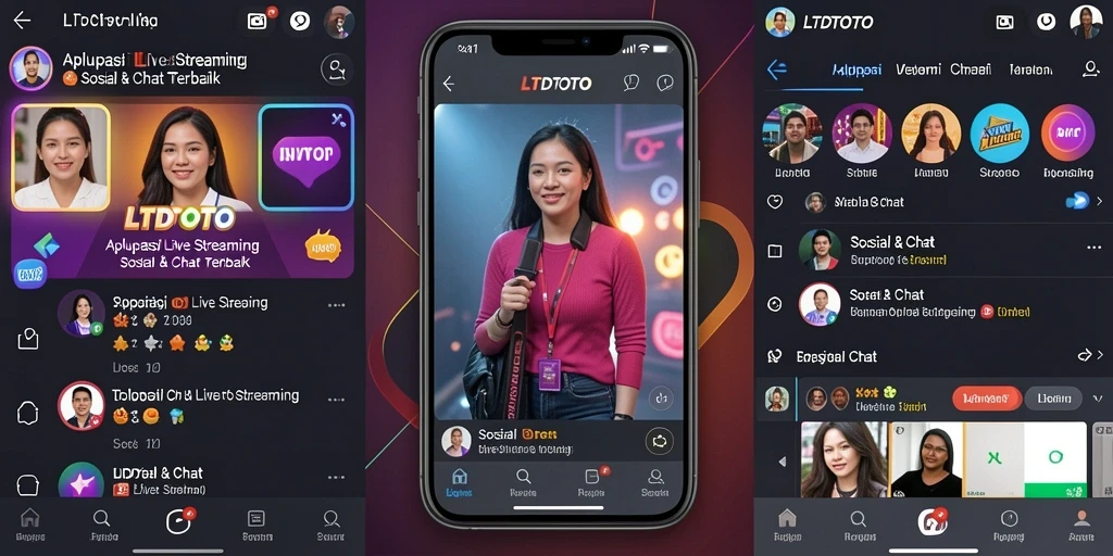 Tampilan antarmuka LTDTOTO yang menarik untuk Live Streaming.