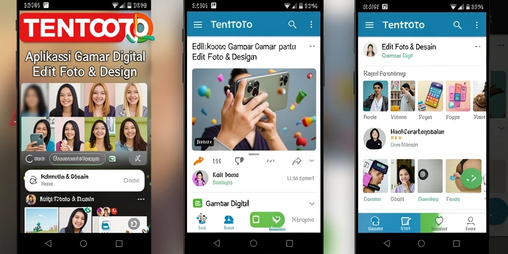 Antarmuka TENTOTO menampilkan alat dan fitur unggulan untuk edit gambar.